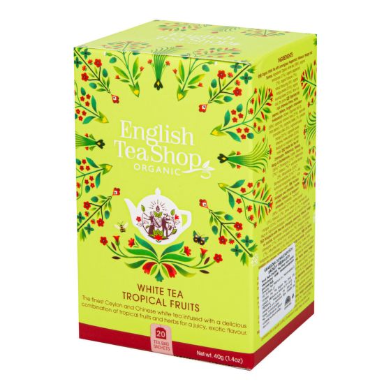 Čaj Bílý s tropickým ovocem 20 sáčků BIO   ENGLISH TEA SHOP