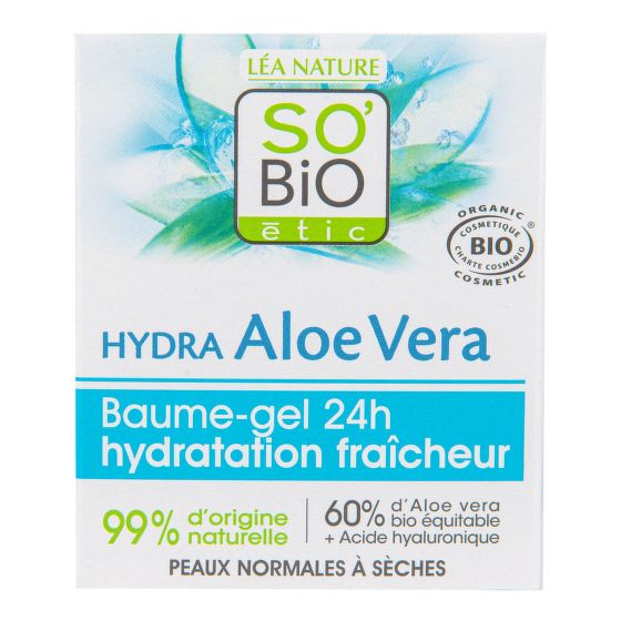 Gel-balzám hydratace a svěžest 24h — pro normální až suchou pleť 50 ml BIO   SO’BiO étic  