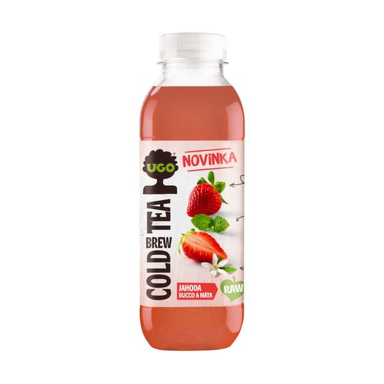 Nápoj Cold Brew Tea jahoda, bucco a máta 500 ml   UGO
