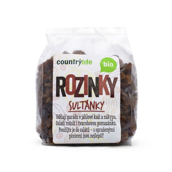 Rozinky sultánky 500 g BIO   COUNTRY LIFE