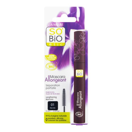 Řasenka prodlužující 01 černá 10 ml BIO   SO’BiO étic