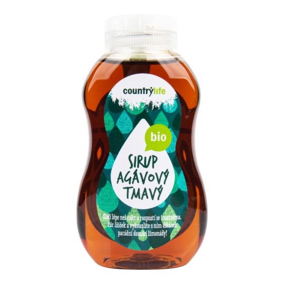 Sirup agávový tmavý 250 ml/345 g BIO   COUNTRY LIFE