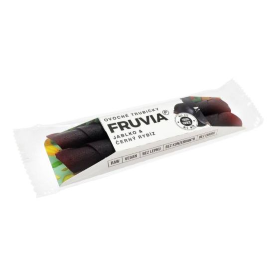 Trubičky ovocné jablko & černý rybíz 20 g   FRUVIA
