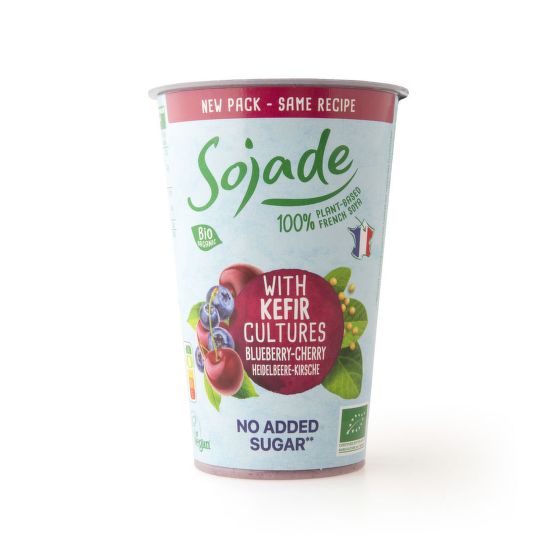 SOJADE fermentovaný sójový nápoj borůvka-třešeň bez přidaného cukru 250 ml BIO  