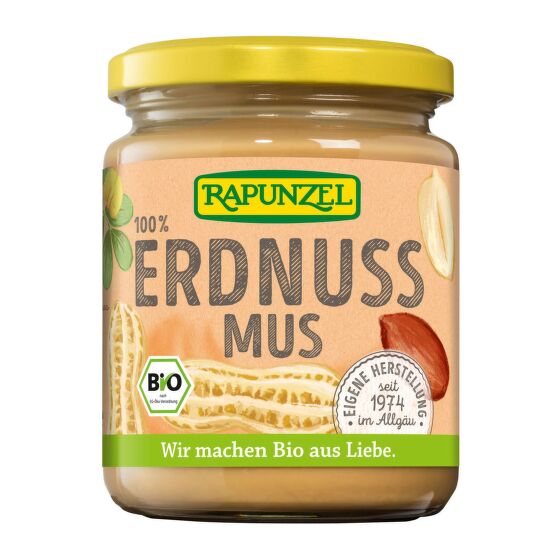 Pasta 100 % arašídová jemná 250 g BIO   RAPUNZEL