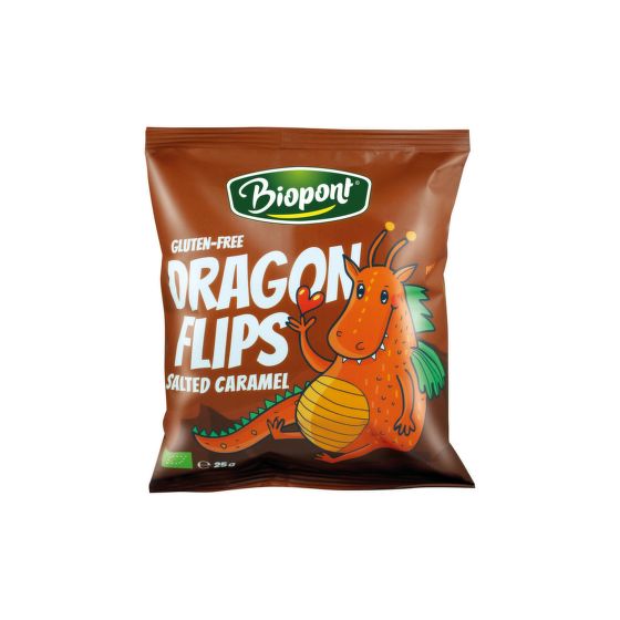 Křupky kukuřičné se slaným karamelem 25 g BIO   BIOPONT