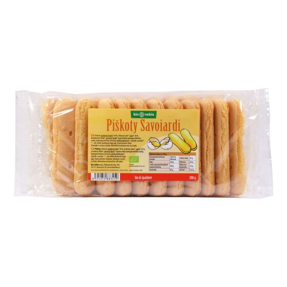 Piškoty cukrářské špaldové Savoiardi 200 g BIO   BIO NEBIO