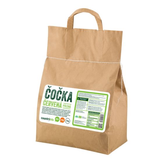 Čočka červená půlená loupaná 5 kg BIO   COUNTRY LIFE