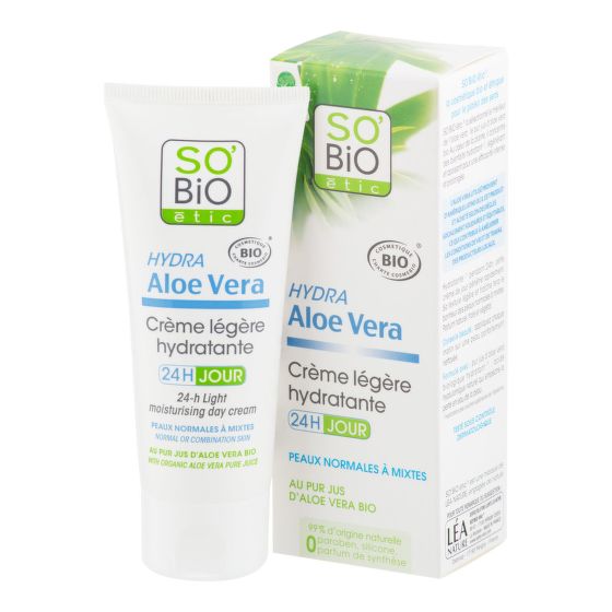 Krém lehce hydratující denní Aloe Vera 50 ml BIO   SO’BiO étic
