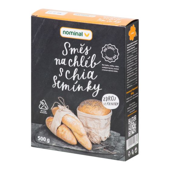 Směs na chléb s chia semínky bezlepková 500 g   NOMINAL 