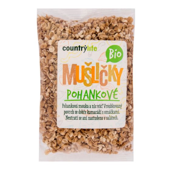 Těstoviny mušličky pohankové 300 g BIO   COUNTRY LIFE