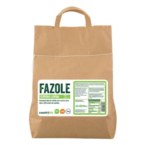 Fazole červená ledvina 5 kg BIO   COUNTRY LIFE