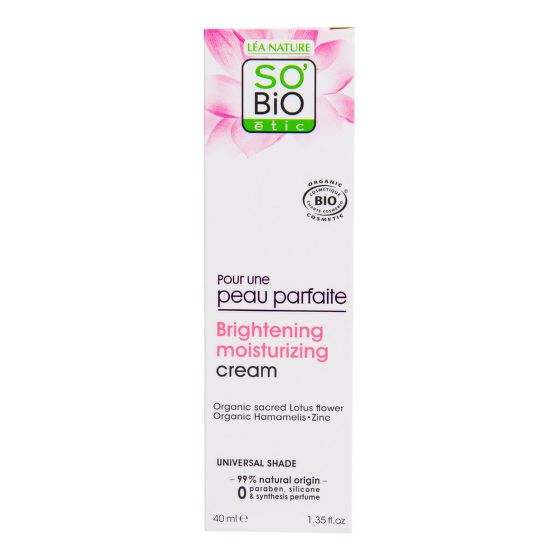 Krém hydratační rozjasňující pro dokonalou pleť BONNE MINE 40 ml BIO   SO’BiO étic