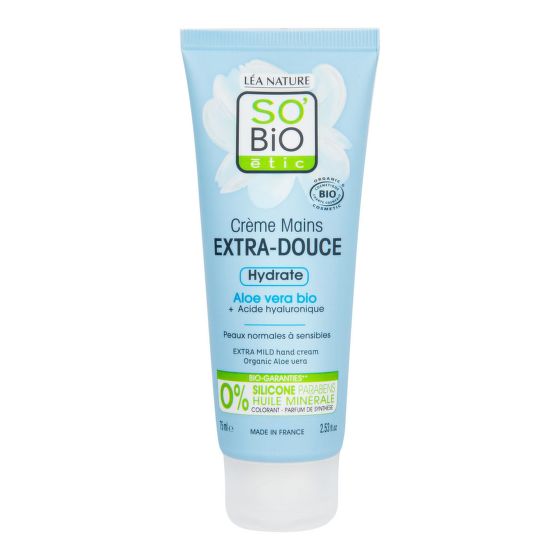 Krém na ruce Extra jemný hydratační s aloe vera 75 ml BIO   SO’BiO étic