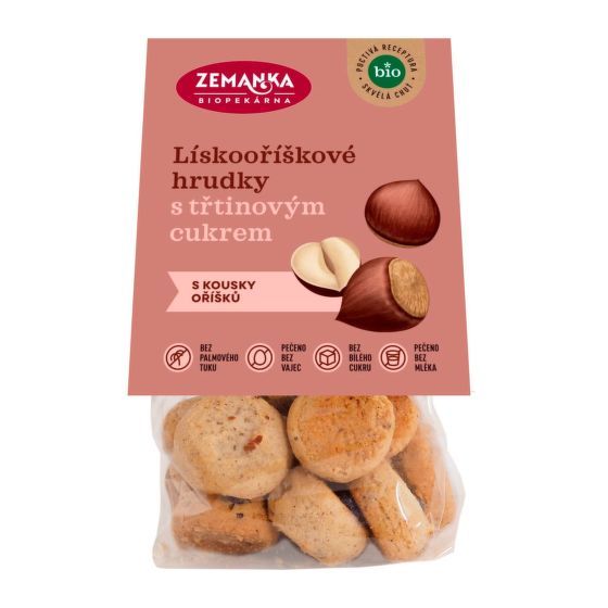 Hrudky lískooříškové 100 g BIO   ZEMANKA