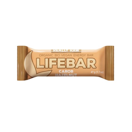 Tyčinka Lifebar karobová s lískovými ořechy 47 g BIO   LIFEFOOD