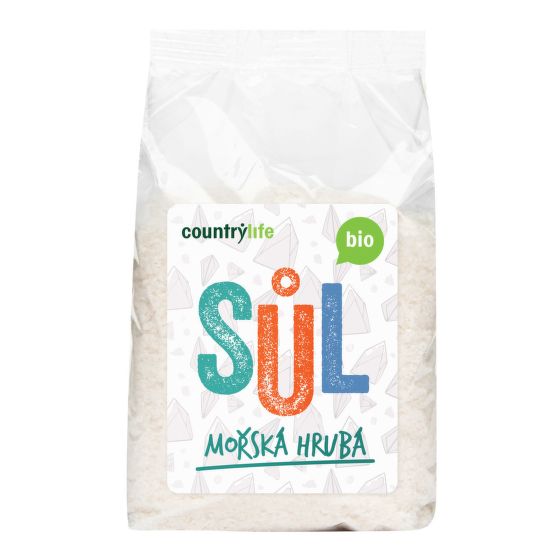 Sůl mořská hrubá 1 kg BIO   COUNTRY LIFE