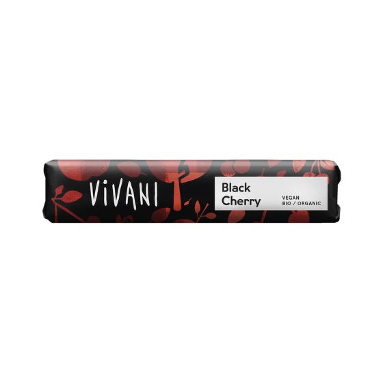 Tyčinka čokoládová hořká s višněmi 35 g BIO   VIVANI