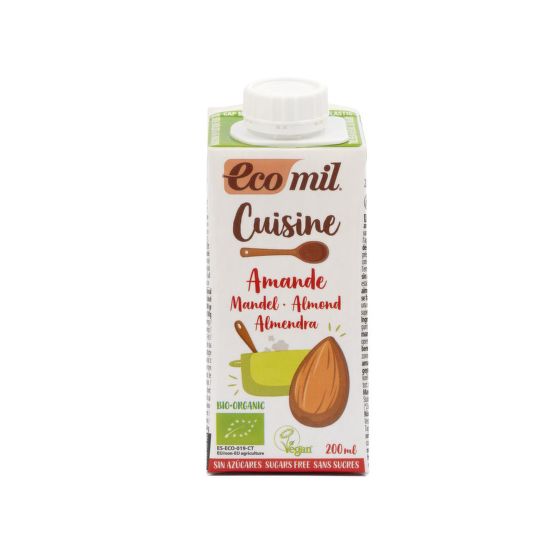 Krém mandlový na vaření 9 % tuku 200 ml BIO   ECOMIL