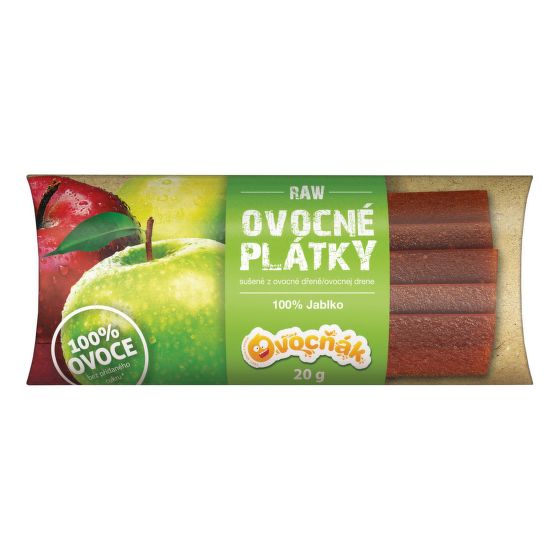Plátky ovocné jablko 100 % 20 g   OVOCŇÁK