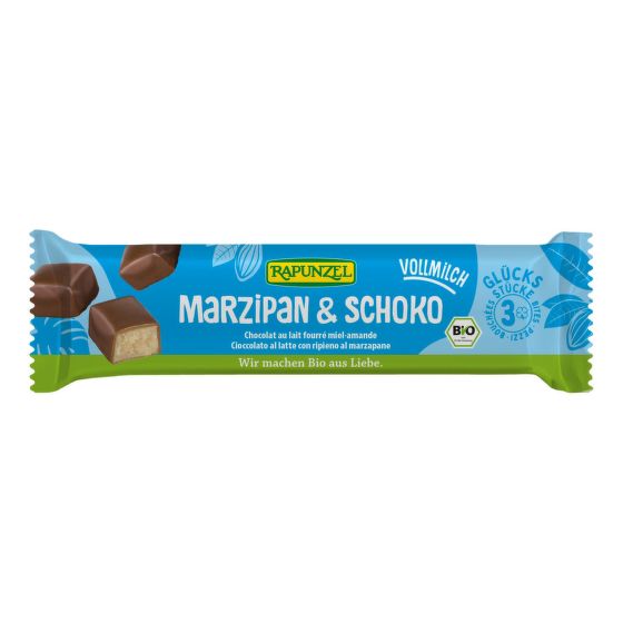 Marcipán v mléčné čokoládě 50 g BIO   RAPUNZEL