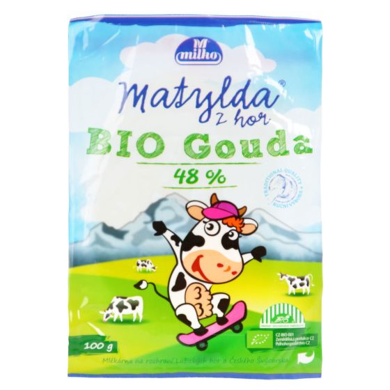 Sýr gouda 48% 100 g BIO   POLABSKÉ MLÉKÁRNY
