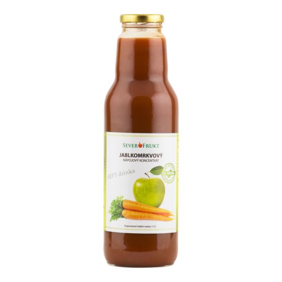 Koncentrát jablkomrkvový 750 ml   SEVEROFRUKT 