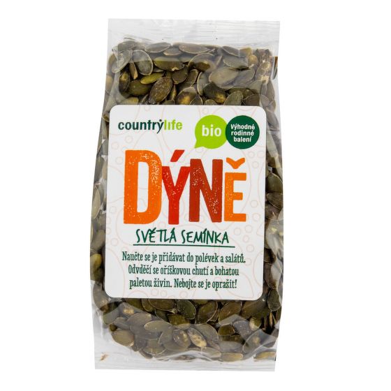 Dýňová semínka světlá 250 g BIO  COUNTRY LIFE