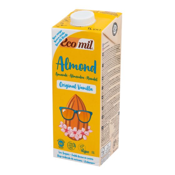 Nápoj ze sladkých mandlí vanilka 1 l BIO   ECOMIL
