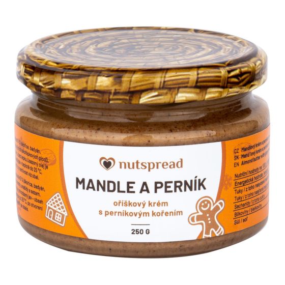 Krém z pražených mandlí s perníkovým kořením 250 g   NUTSPREAD