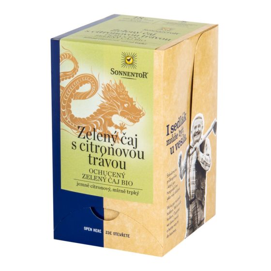 Čaj Zelený s citronovou trávou 21,6 g BIO   SONNENTOR