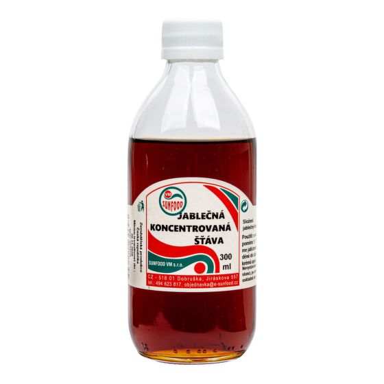 Šťáva jablečná koncentrovaná 300 ml   SUNFOOD