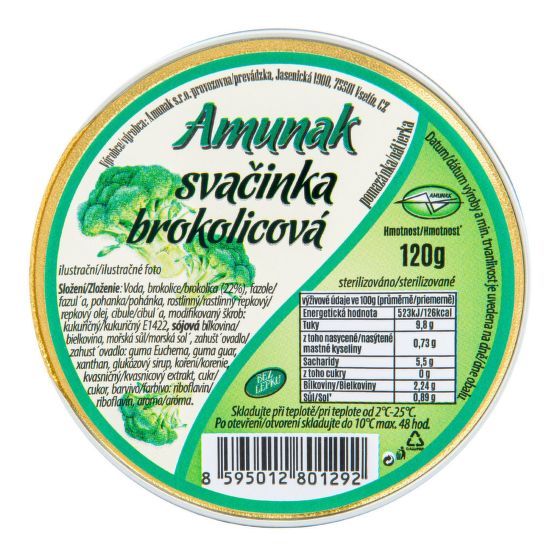 VÝPRODEJ!!!Svačinka brokolicová 120 g   AMUNAK