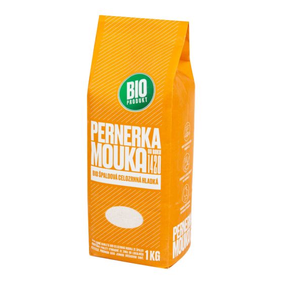 Mouka špaldová celozrnná hladká 1 kg BIO   PERNERKA