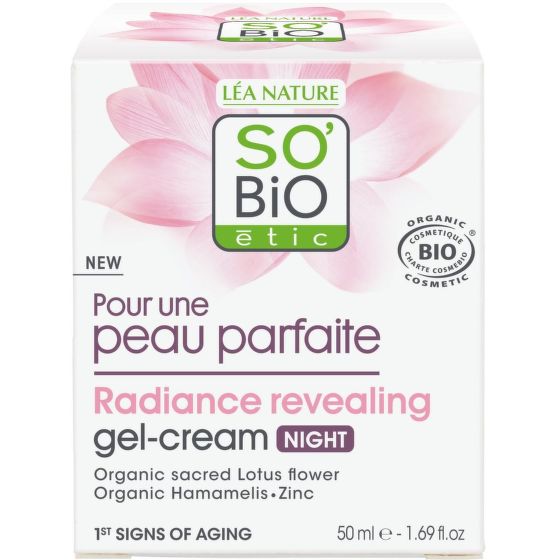 Gel-krém rozjasňující noční pro dokonalou pleť 50 ml BIO   SO’BiO étic