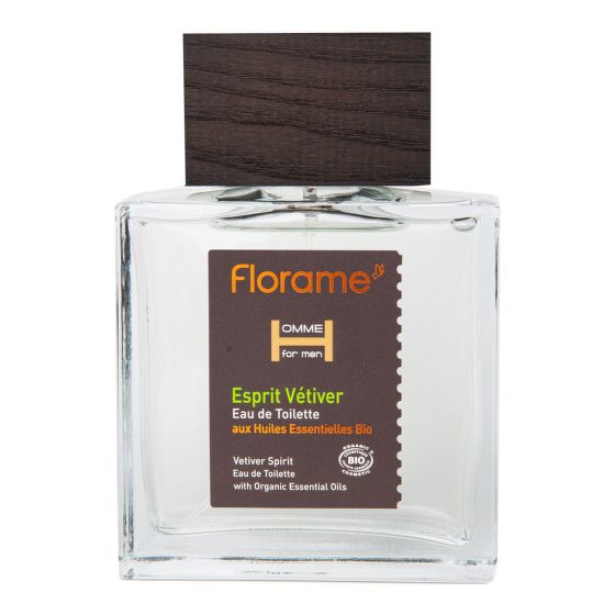 Toaletní voda HOMME Esprit Vétiver 100 ml BIO   FLORAME