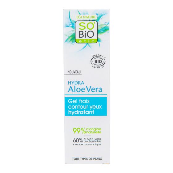 Gel oční Aloe vera — hydratace a svěžest — všechny typy pleti 15 ml BIO   SO’BiO étic  