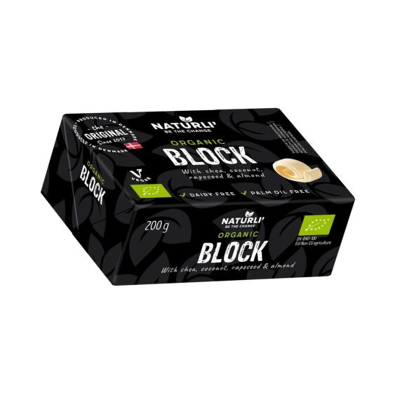 Margarín rostlinný v kostce 200 g BIO   NATURLI