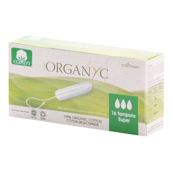 Tampony super 16 ks BIO bavlna  ORGANYC
