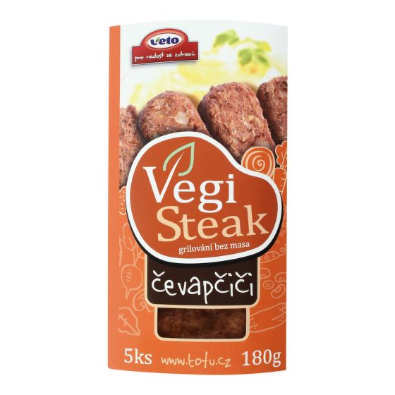 Čevapčiči veganské 180 g   VETO ECO