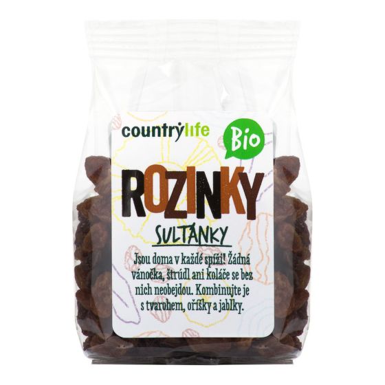 Rozinky sultánky 100 g BIO   COUNTRY LIFE