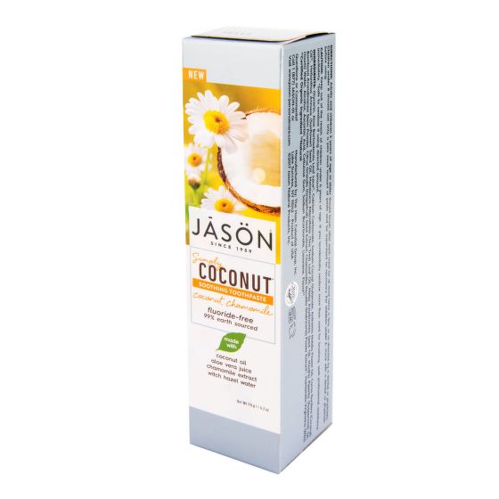 Zubní pasta simply coconut zklidňující s heřmánkem 119 g   JASON