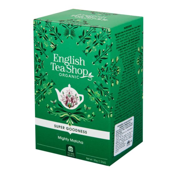 VÝPRODEJ!!!Čaj Mocná Matcha 20 sáčků BIO   ENGLISH TEA SHOP