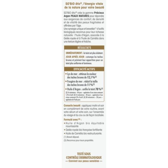 Koncentrát rozjasňující proti pigmentovým skvrnám GOLD 40 ml BIO Precieux argan 