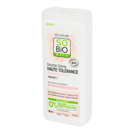 Krém sprchový HAUTE TOLÉRANCE s ovesným mlékem 650 ml BIO  SO’BiO étic