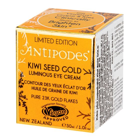 Krém oční rozjasňující Kiwi Seed GOLD Luminous Eye Cream 30 ml   ANTIPODES