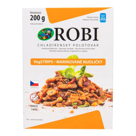 VegSTRIPS marinované nudličky 200 g   ROBI