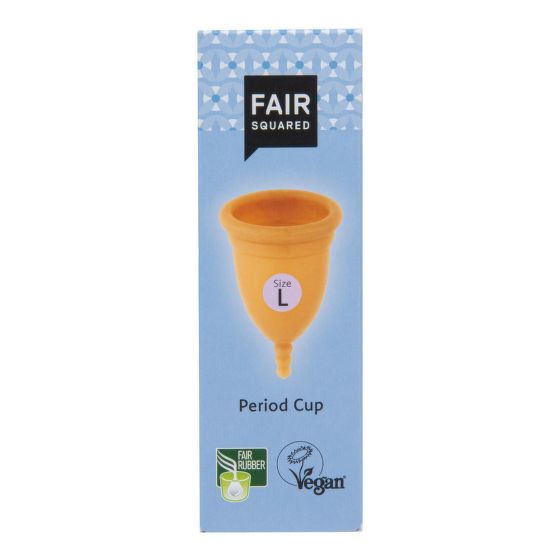Kalíšek menstruační L z přírodního latexu s látkovým sáčkem   FAIR SQUARED