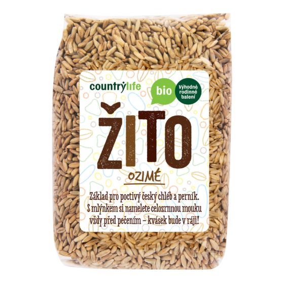 Žito ozimé 1 kg BIO   COUNTRY LIFE