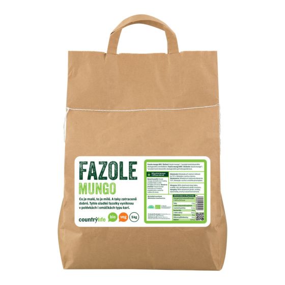 Fazole mungo 5 kg BIO   COUNTRY LIFE